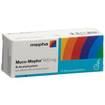 Muco-Mepha effervescent tabletse 600 mg 10 pcs