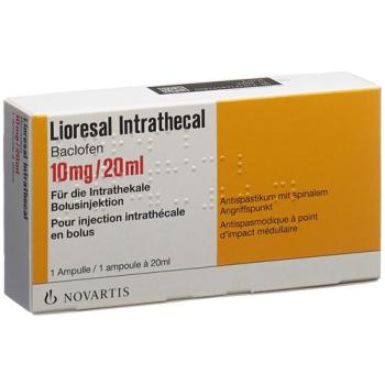 Lioresal intrathecal Inj L&ouml;s 10 mg/20ml amp