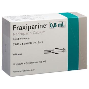 Fraxiparine 0.8 ml Inj L&ouml;s 10 Fertspr 0.8 ml