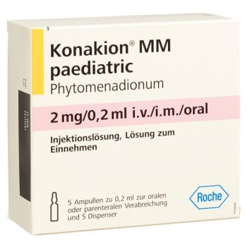 Konakion MM pediatric Inj L&ouml;s 2 mg/0.2ml 5 amp 0.2 ml
