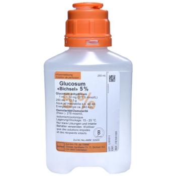 Glucosum Bichsel Inf L&ouml;s 5% 250ml plastic bottle without cutlery