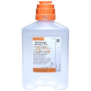 Glucosum Bichsel Inf L&ouml;s 5% 500ml plastic bottle without cutlery
