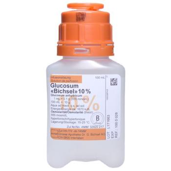 Glucosum Bichsel Inf L&ouml;s 10% 100ml plastic bottle without cutlery