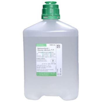 NaCl Gluc 1:1 Bichsel 1000ml without cutlery PP bottle