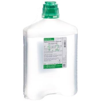 NaCl Gluc 1:2 Bichsel 1000ml without cutlery PP bottle