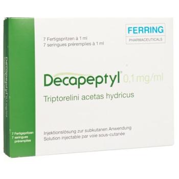 Decapeptyl Inj L&ouml;s 0.1 mg/ml Fertspr 7 pcs