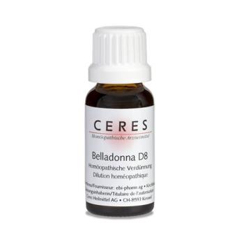 Ceres Belladonna D 8 Dilution Bottle 20 ml