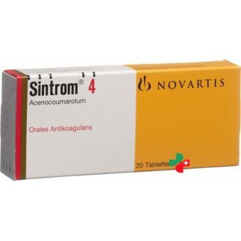 Sintrom 4 tablets 4 mg 20 pcs