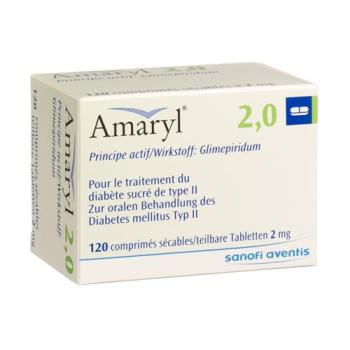 Amaryl Tabl 2 mg 120 pcs