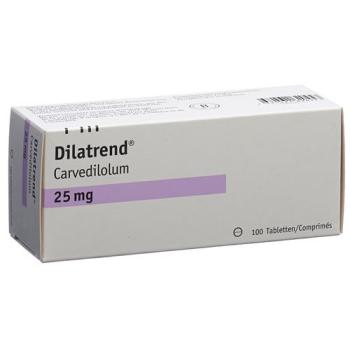 Dilatrend Tabl 25 mg 100 pcs
