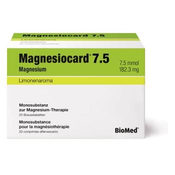 Magnesiocard effervescent tablet 7.5 mmol 20 pcs