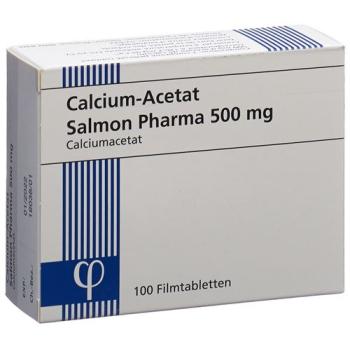 Calcium Acetate Salmon Pharma Filmtablet 500 mg 100 pcs