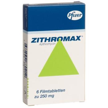 Zithromax Filmtablet 250 mg 6 pcs