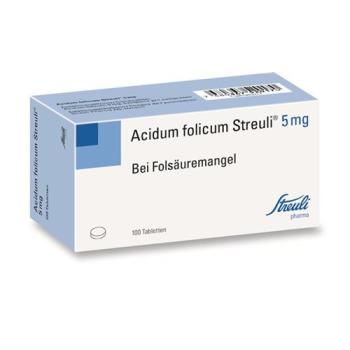 Acidum folicum Streuli Tabl 5 mg 100 pcs