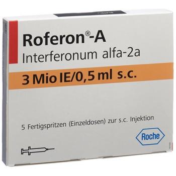 Roferon A 3 Mio E 5 Fertigspritzen