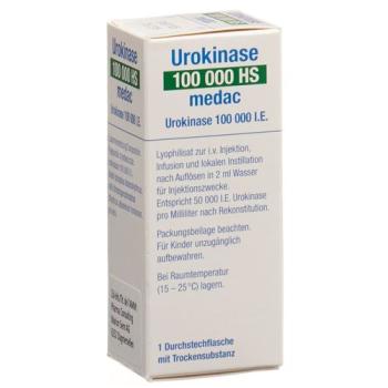 Urokinase HS Medac Dry Sub 100000 IU Penetr