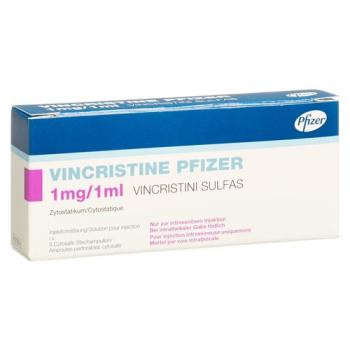 Vincristine Pfizer Inj sol 1mg/ml 5 vials 1ml
