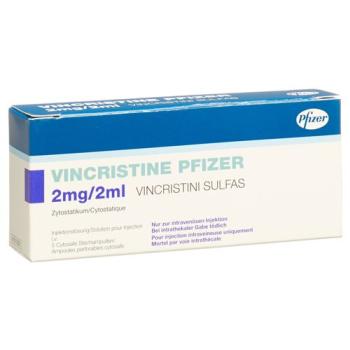Vincristine Pfizer Inj sol 2mg/2ml 5 vials 2ml