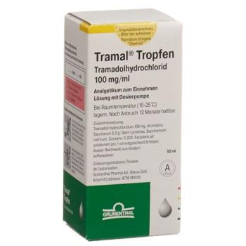 Tramal drops 100 mg/ml with dosing pump Fl 50 ml
