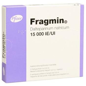 Fragmin Inj L&ouml;s 15000 IU/0.6ml 5 Fertspr 0.6 ml