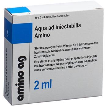 Aqua ad injectabilia Amino Inj L&ouml;s 2ml ampoules 10 pcs