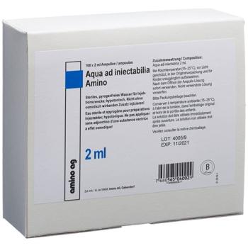 Aqua ad injectabilia Amino Inj L&ouml;s 2ml ampoules 100 pcs