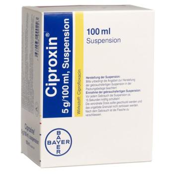 Ciproxin Susp 5g/100ml Bottle 100ml