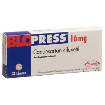 Blopress Tabl 16 mg 28 pcs
