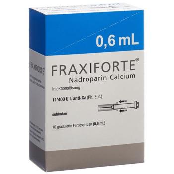 Fraxiforte 0.6 ml Inj L&ouml;s 10 Fertspr 0.6 ml