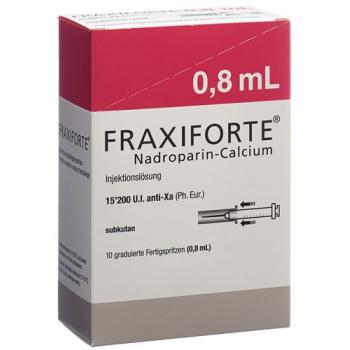 Fraxiforte 0.8 ml Inj L&ouml;s 10 Fertspr 0.8 ml