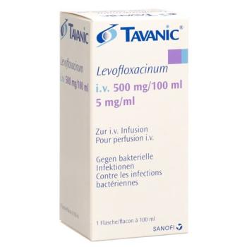 Tavanic IV Inf sol 500 mg/100ml through 100 ml