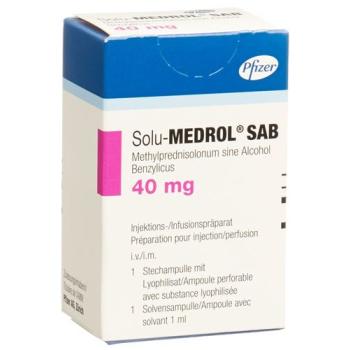 Solu-Medrol SAB Dry Sub 40 mg with Solvents Amp