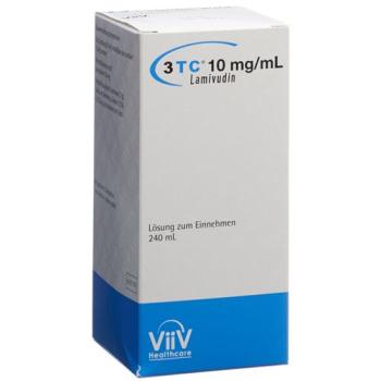 3TC drinking solution 10 mg/ml without alcohol Fl 240 ml