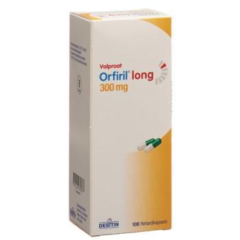 Orfiril long Ret Kaps 300 mg Ds 100 pcs
