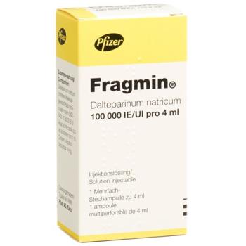 Fragmin Inj L&ouml;s 100000 IU/4ml through 4 ml