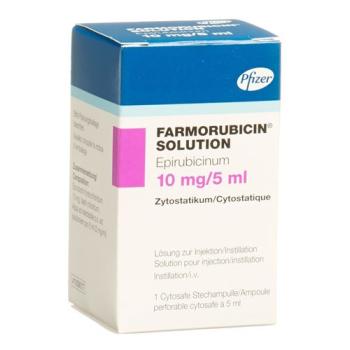 Farmorubicin Solution Inj L&ouml;s 10 mg/5ml Cytosafe 5 ml