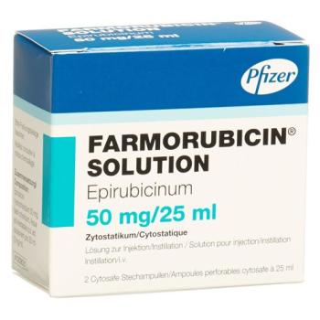 Farmorubicin Solution Inj L&ouml;s 50 mg/25ml 2 Cytosafe 25 ml