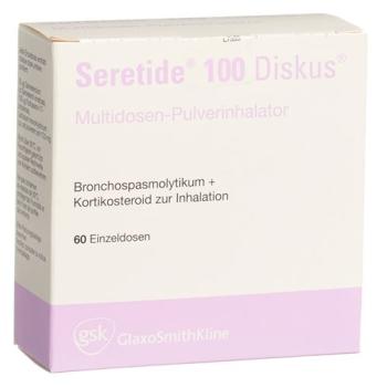 Seretide 100 Diskus Inh Plv 60 Dos