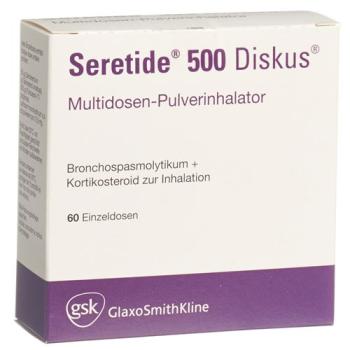 Seretide 500 Diskus Inh Plv 60 Dos