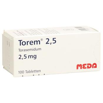 Torem Tabl 2.5 mg 100 pcs