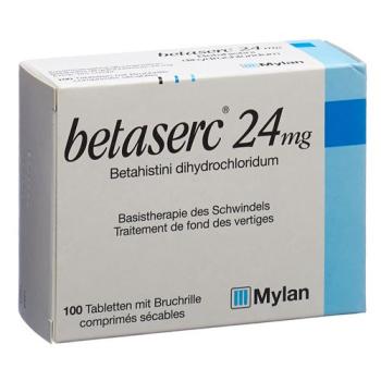 Betaserc Tabl 24 mg 100 pcs