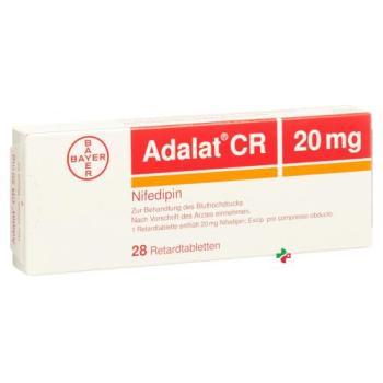 Adalat CR 20 mg 28 Retard tablets