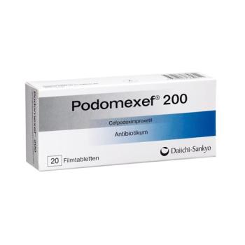 Podomexef Filmtabl 200 mg 20 pcs