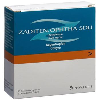 Zaditen Ophtha SDU Gtt Opht 20 Monodos 0.4ml