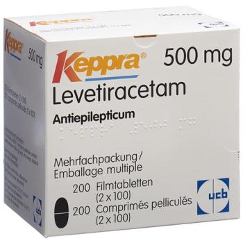 Keppra Filmtablet 500 mg 2 x 100 pcs