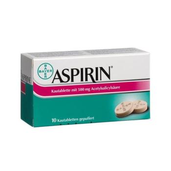 Aspirin chewable 500 mg 10 pcs