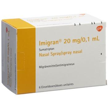 Imigran nasal spray 20 mg 6 x 1 dose