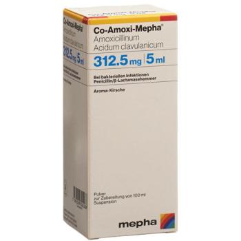 Co-Amoxi-Mepha Plv 312.5mg for Suspension Fl 100ml