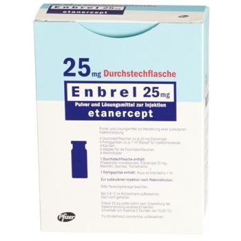 Enbrel Dry Sub 25 mg with Solvent Penetration 4 pcs