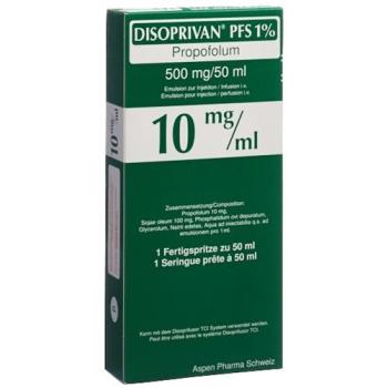Disoprivan PFS 1% Inf Emuls 500 mg/50ml Fertspr 50 ml